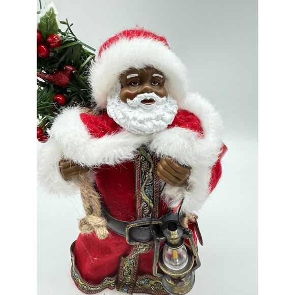 Ashland Christmas noel African American Santa Claus figurine - Picture 2 of 6